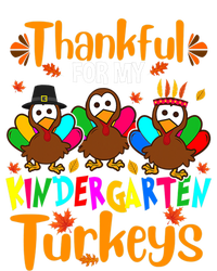 Funny Cute Thankful For My Kindergarten Turkeys Thanksgiving Teacher T-Shirt