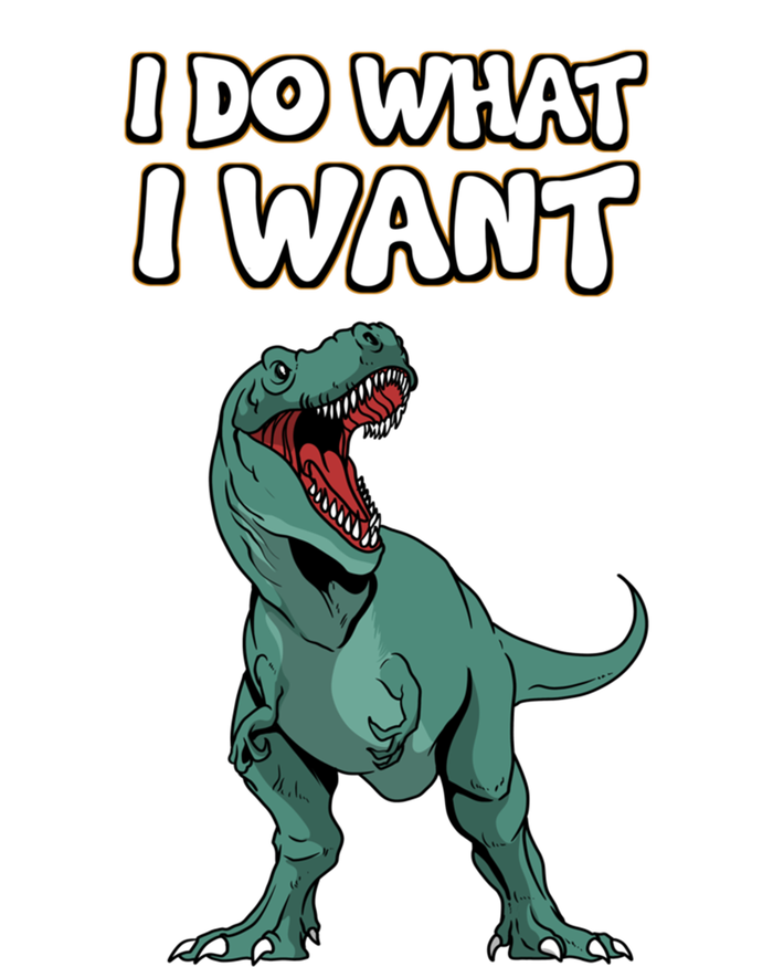 Tgiftrex Dinosaur Dino Tyrannosaurus Gift I Do What I Want Gift Women's V-Neck T-Shirt