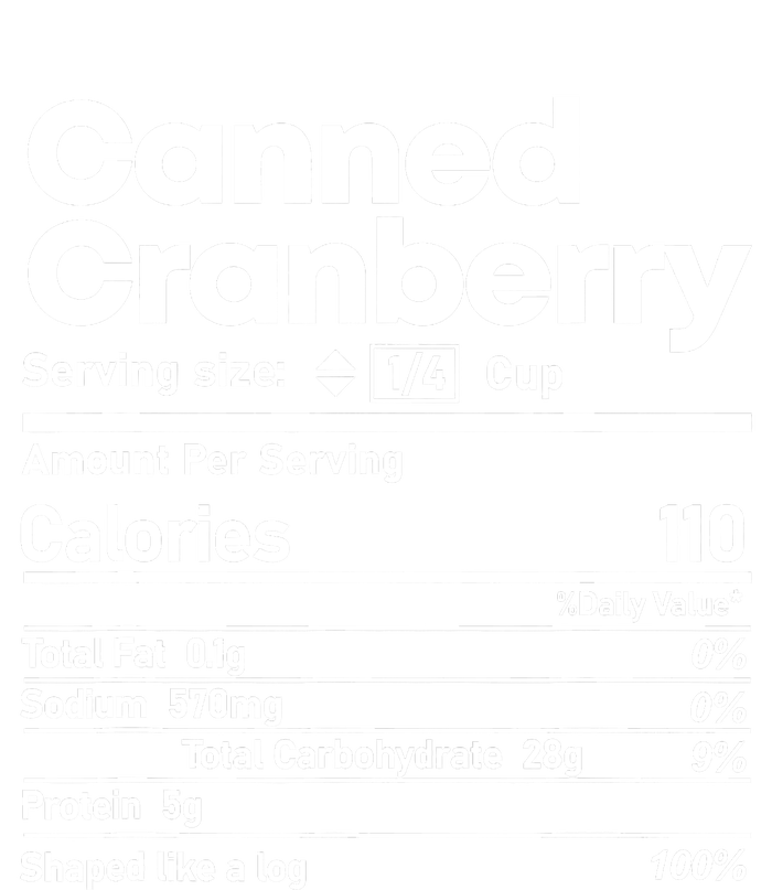 Funny Thanksgiving Sauce Food Cranberry Nutrition Fact T-Shirt