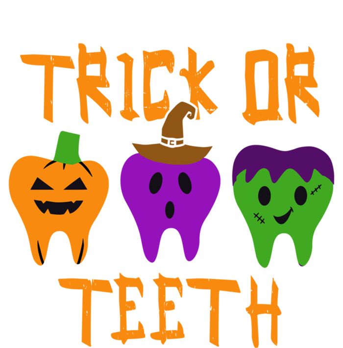 Trick Or Treat Brush Your Teeth Dentist Halloween Funny Gift 16 in Basic Backpack