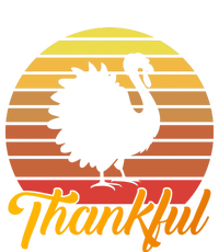 Funny Cute Thankful Turkey Retro Sunset, Thankful Grateful Blessed Autumn Fall 2 T-Shirt