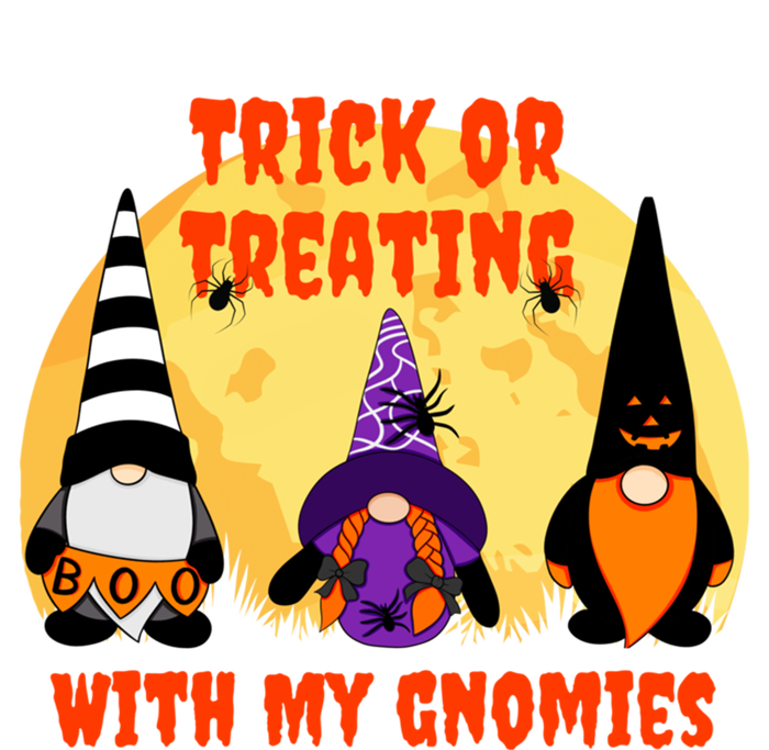 Trick Or Treating With My Gnomies Halloween Gnomes Cool Gift Ladies Long Sleeve Shirt