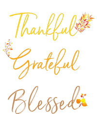 Thankful Grateful Blessed Thanksgiving Fall Season Poster