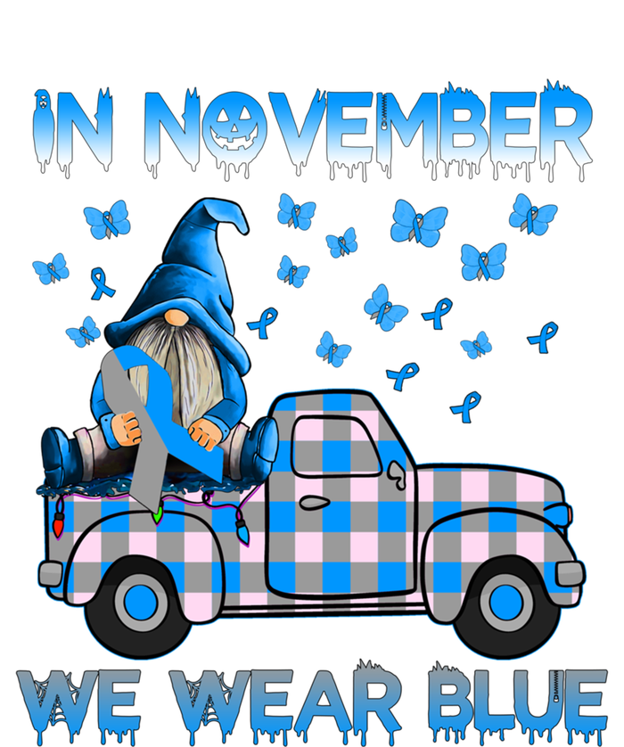 Truck Gnomes In November We Wear Blue Diabetes Awareness Meaningful Gift T-Shirt