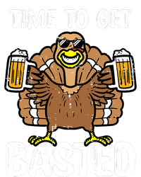 Turkey Time To Get Basted Retro Happy Thanksgiving T-Shirt