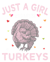 Turkey Bird Lover Tee Just A Girl Who Loves Turkeys Gift Women's V-Neck T-Shirt