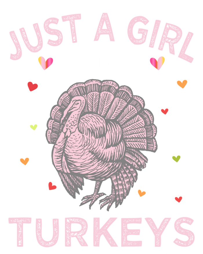 Turkey Bird Lover Tee Just A Girl Who Loves Turkeys Gift Women's V-Neck T-Shirt