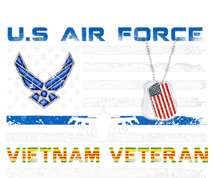 U.S Air Force Vietnam Veteran, USAF Veteran Flag Vintage USA-Made Doggie Bandana