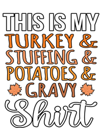 Turkey Stuffing Potatoes Gravy Thanksgiving Family Graphic Gift T-Shirt