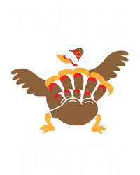 Twerky Turkey Funny Thanksgiving Day Gift Women's V-Neck T-Shirt