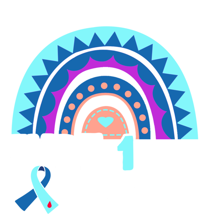 Diabetic T1d Dad Mom Rainbow Type 1 Diabetes Awareness Gift T-Shirt