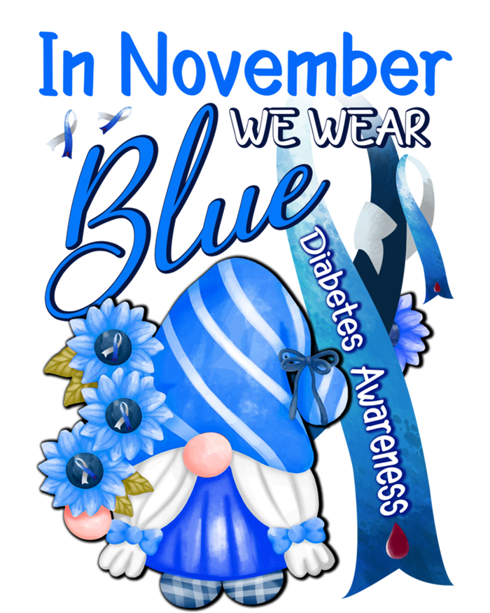 Gnomes In November We Wear Blue Diabetes Awareness Month Great Gift 16 in Basic Backpack