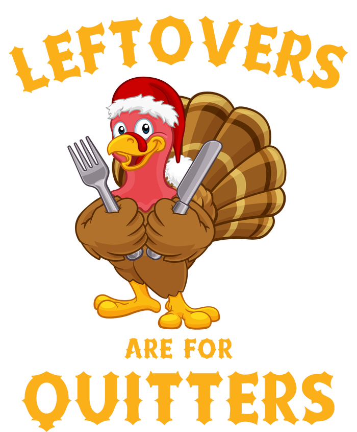 Leftovers Are For Quitters Funny Thanksgiving Turkey Dinner Yupoong Adult 5-Panel Trucker Hat