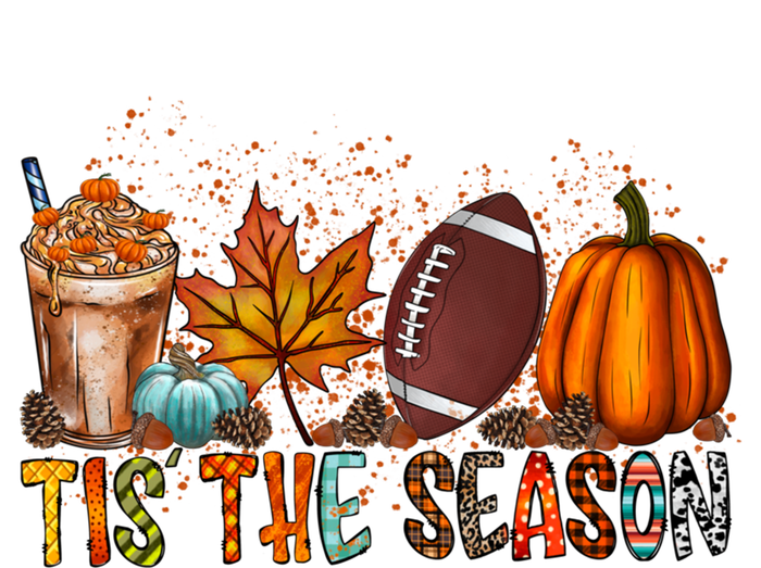 Tis The Season Football Season Game Day Fall Pumpkin Spice Gift Women's Racerback Tank