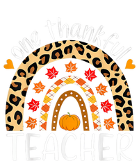 One Thankful Teacher Thanksgiving Rainbow Leopard Fall Cool Comfort Performance Bucket Hat