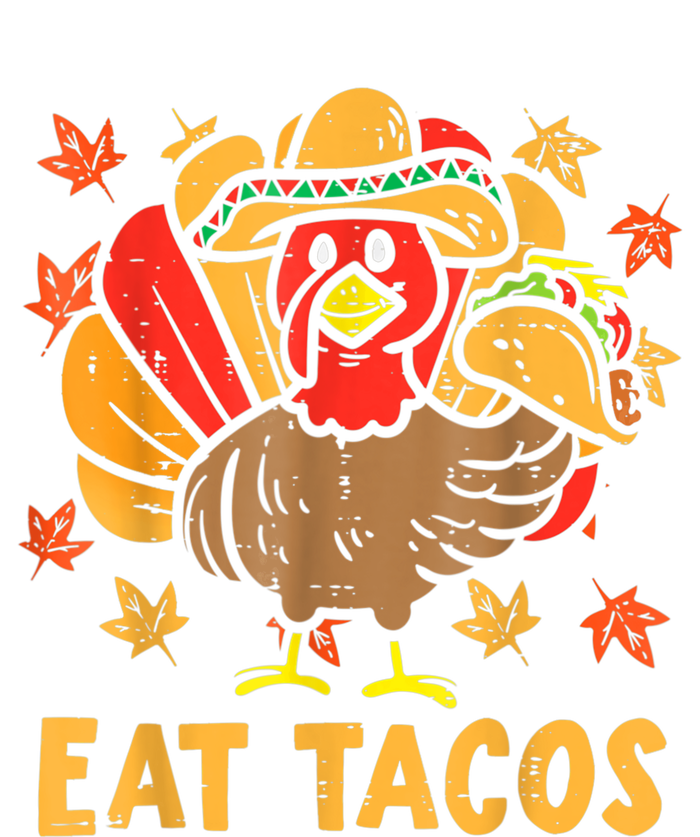 Thanksgiving Turkey Eat Tacos Funny Boys Turkey T-Shirt