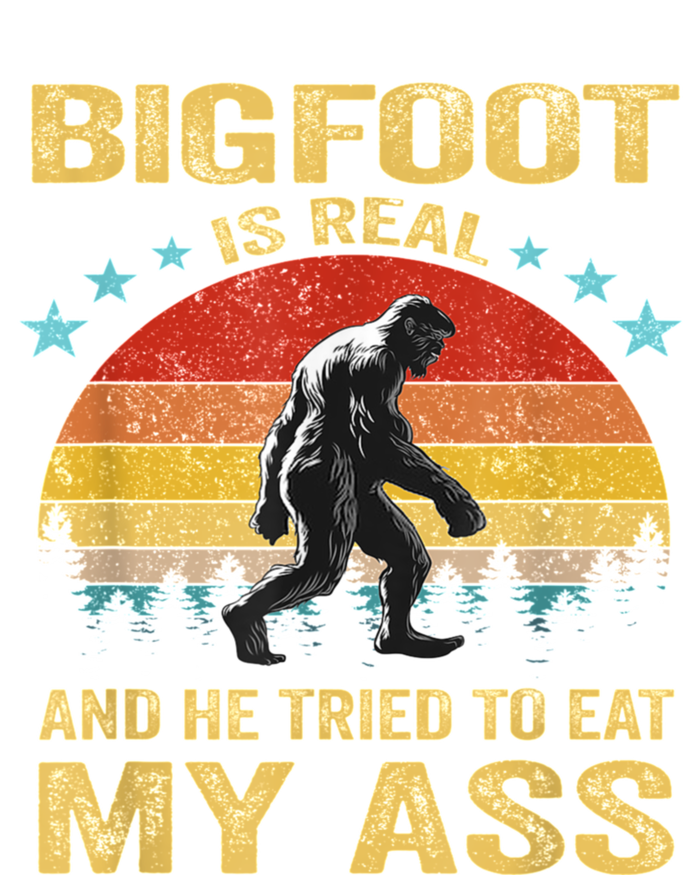 Bigfoot Is Real And He Tried To Eat My Ass Meme Retro Vintage Mesh Reversible Basketball Jersey Tank