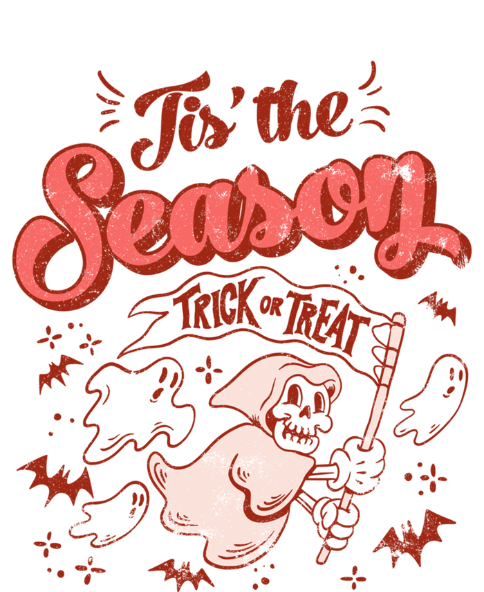 Tis' The Season Skeleton Ghost Retro Halloween Costume Party Gift T-Shirt