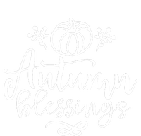 Funny Cute Thanksgiving Pumpkin Autumn Blessings T-Shirt