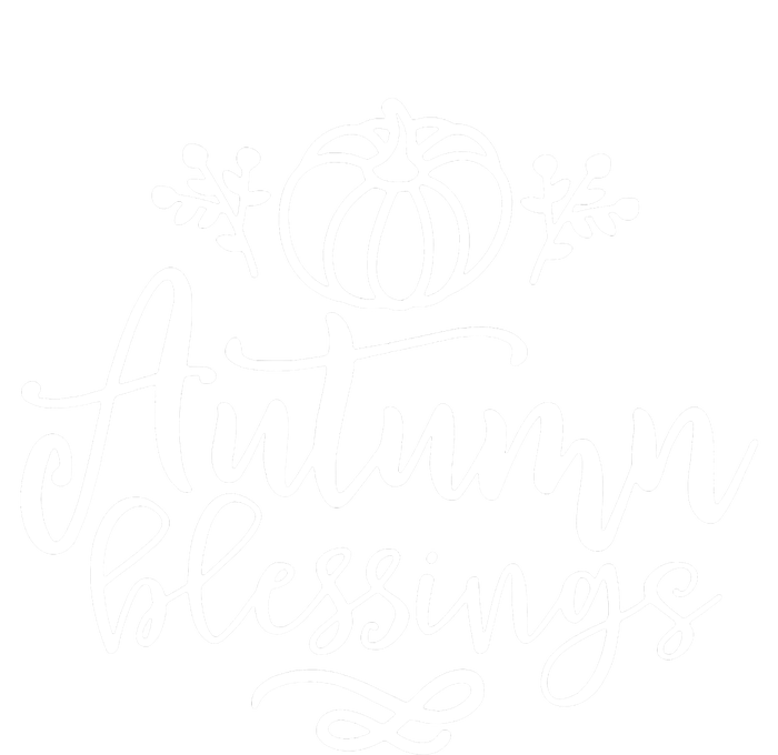 Funny Cute Thanksgiving Pumpkin Autumn Blessings T-Shirt