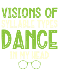 Visions Of Syllable Types Dance In My Head Dyslexia Gift Tall Hoodie