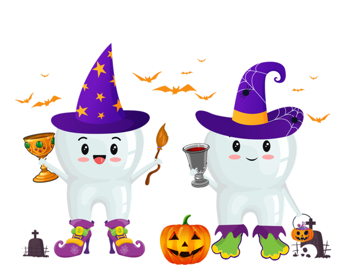 Witch Teeth Cute Witch Teeth Dental Dentist Halloween Cute Gift Canvas