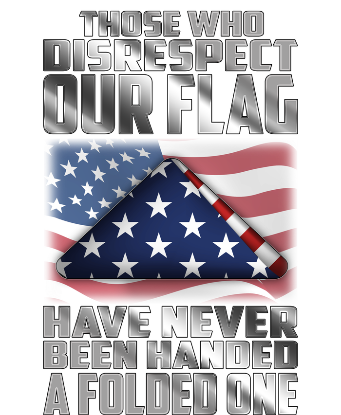 Those Who Disrespect Our Flag Have Never Been Handed A Folded One PosiCharge RacerMesh Polo