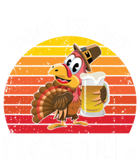 Funny Cute Time To Get Basted Retro Turkey Beer Thanksgiving Meaningful Gift Yupoong Adult 5-Panel Trucker Hat