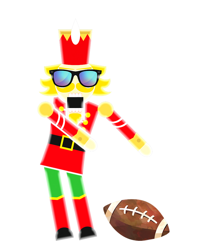 Christmas Dabbing Nutcracker Football Soccer For Boys Kids Hoodie