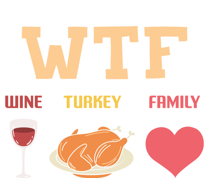 Funny Cute Wine Turkey Family Thanksgiving Gift T-Shirt