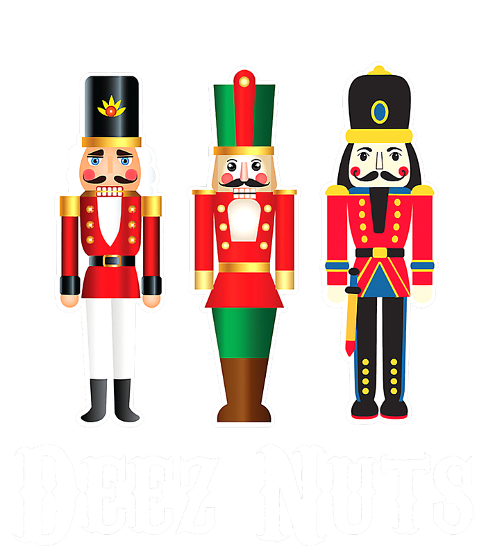 Funny Deez Nuts Nutcracker Crew Ugly Christmas T-Shirt