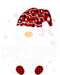 Coffee Loving Gnome Christmas Buffalo Plaid Family Matching Coaster