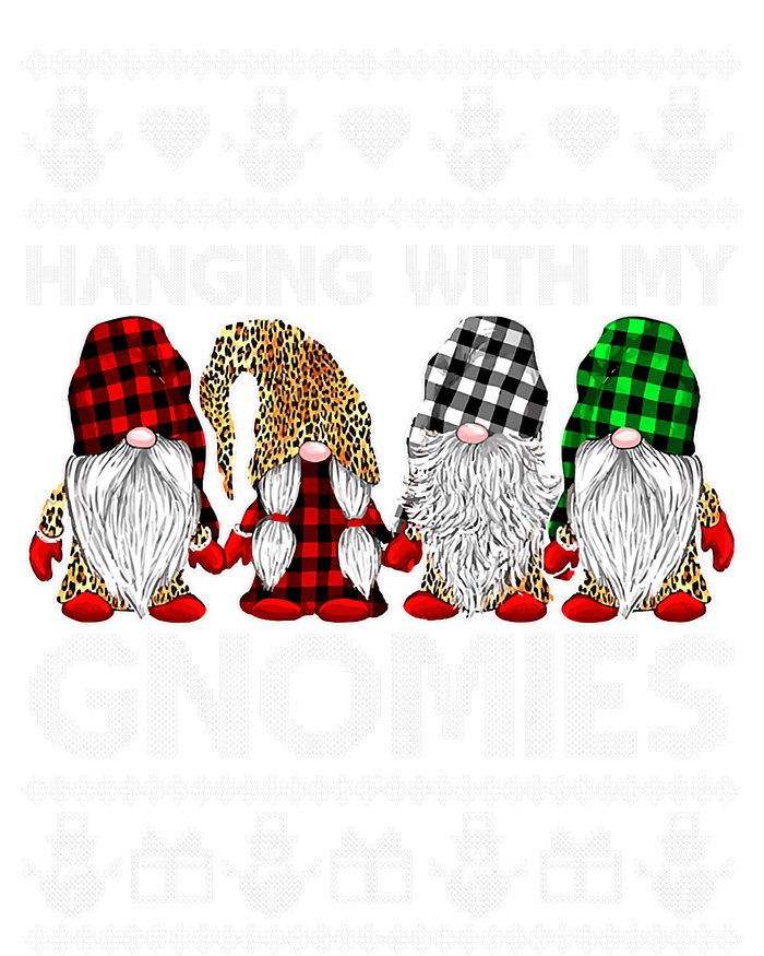 Funny Christmas Gnome Hanging With My Gnomies Family Pajamas T-Shirt