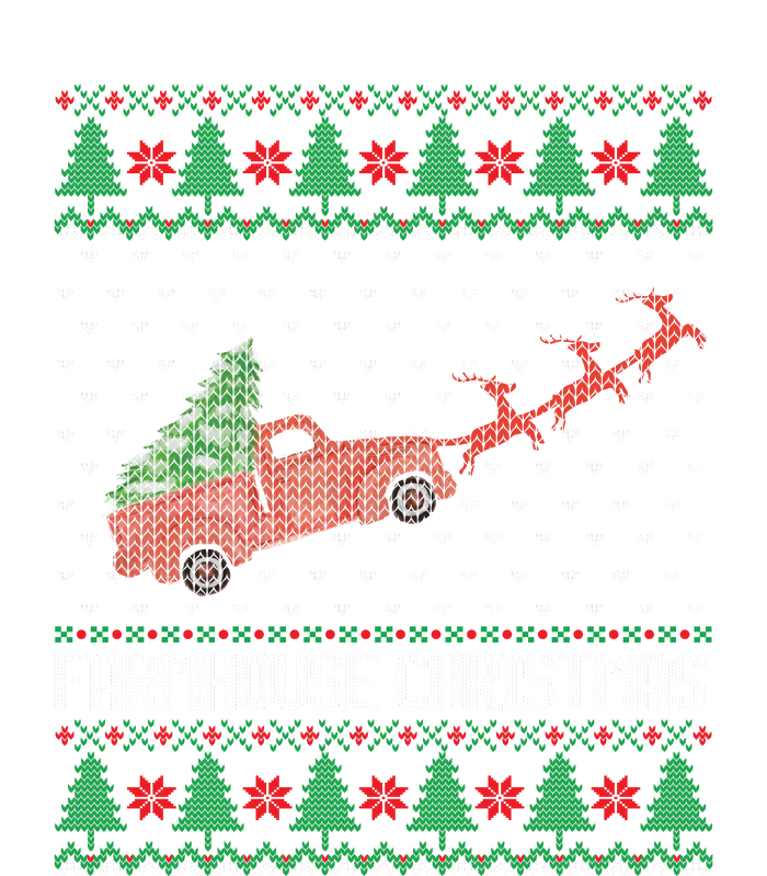 Farmhouse Christmas Ugly Sweater Funny Xmas Gift Kids T-Shirt