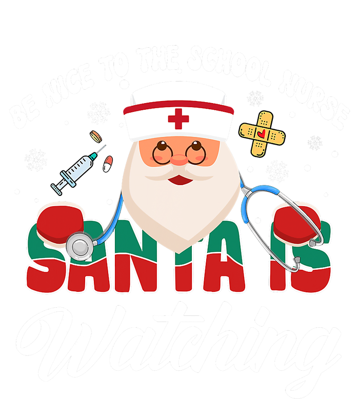 Be Nice To The School Nurse Santa Is Watching Christmas Mousepad