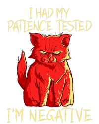 I Had My Patience Tested I'm Negative Funny Angry Cat T-Shirt