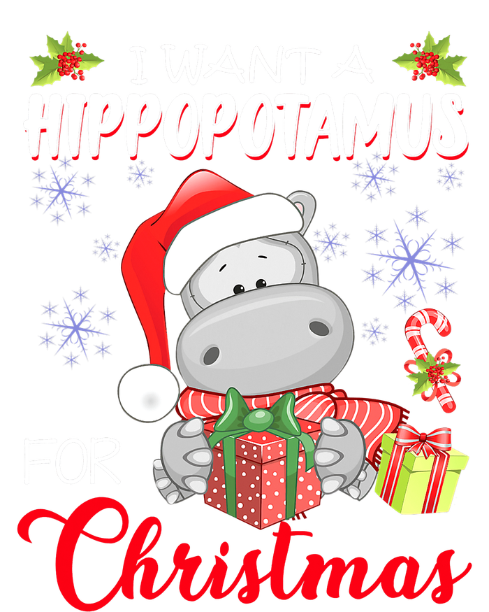 I Want A Hippopotamus For Christmas Cute Hippo  T-Shirt