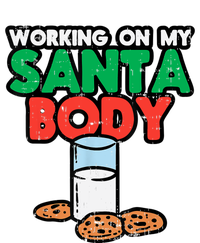 Working On My Santa Body Funny Christmas Cookies T-Shirt