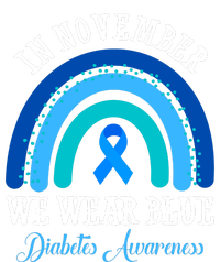 In November We Wear Blue Diabetes Awareness Rainbow Mousepad