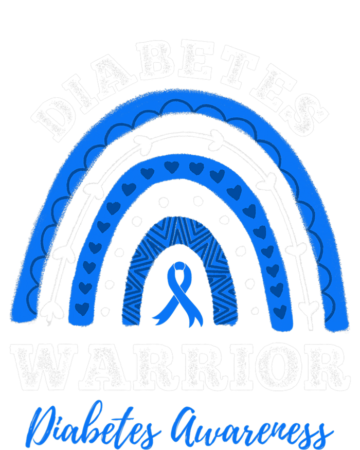 Diabetes Warrior Blue Ribbon T1D Type 1 Diabetes Awareness T-Shirt