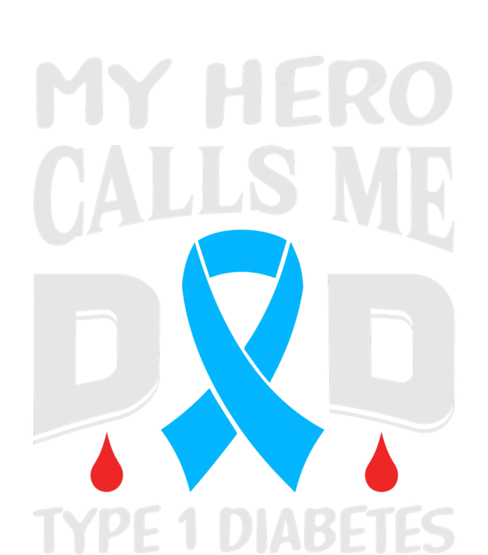 T1D Diabetic Type 1 Diabetes Awareness Father Dad Kids T-Shirt