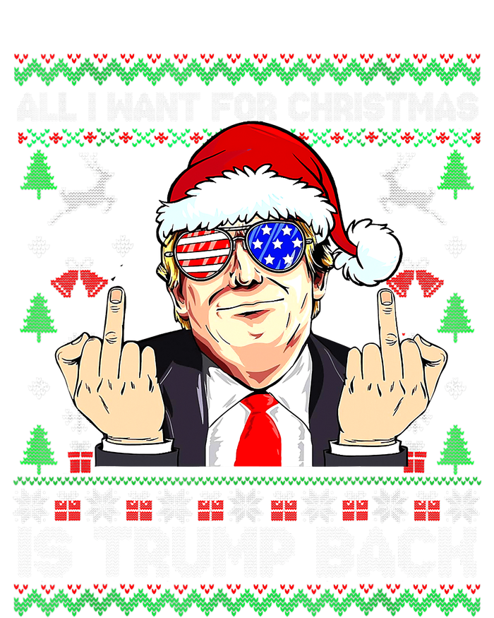 All I Want For Christmas Is Trump Back 2024 Ugly Xmas T-Shirt