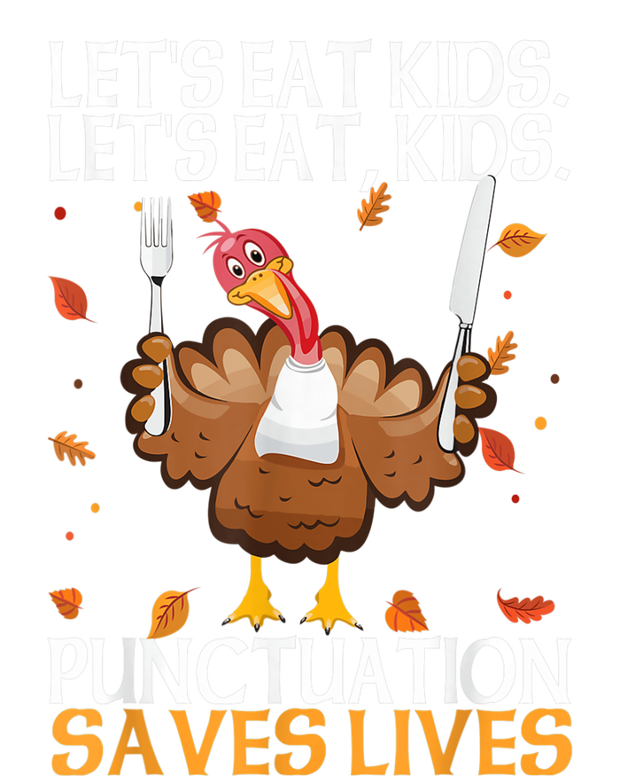 Let's eatShirts Funny Turkey Thanksgiving Day Grammar Teacher Hooded Wearable Blanket