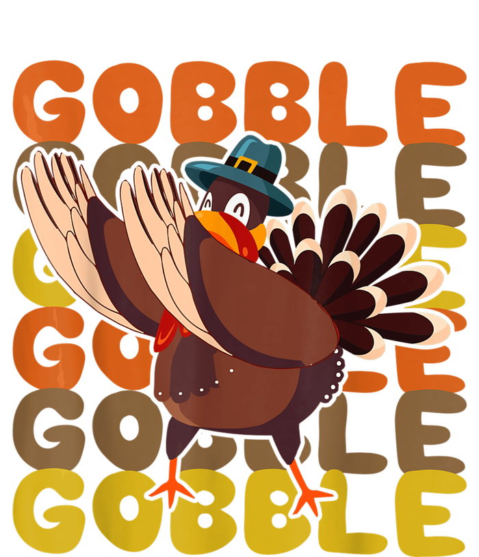 Gobble Dabbing Turkey Thanksgiving Day Pilgrim BoysShirtsShirt T-Shirt