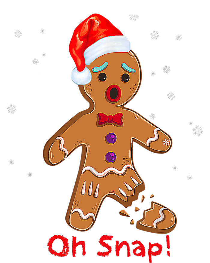 Gingerbread Man Cookie X Mas Oh Snap Funny Cute Christmas Canvas