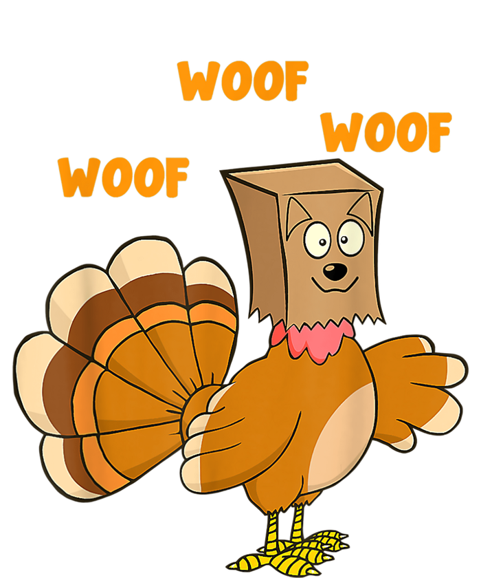 Thanksgiving Dog Fake Dog Woof Thanksgiving Turkey For Wo T-Shirt