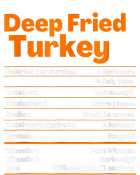 Deep Fried Turkey Shirt Thanksgiving Nutrition Facts Tee Women's Long Sleeve Flannel Pajama Set 