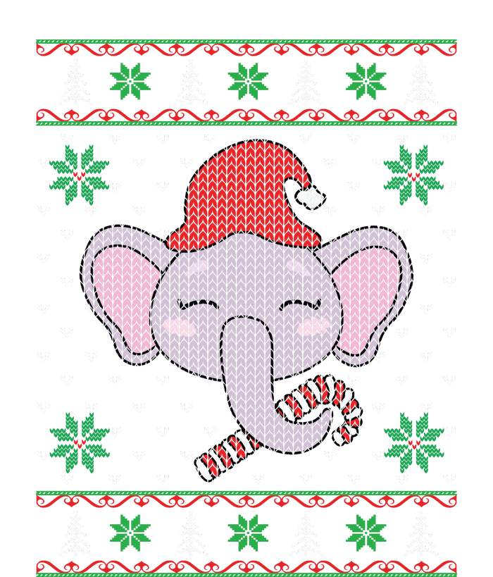 Elephant Ugly Christmas Sweater Funny Xmas Gift Flat Bill Trucker Hat