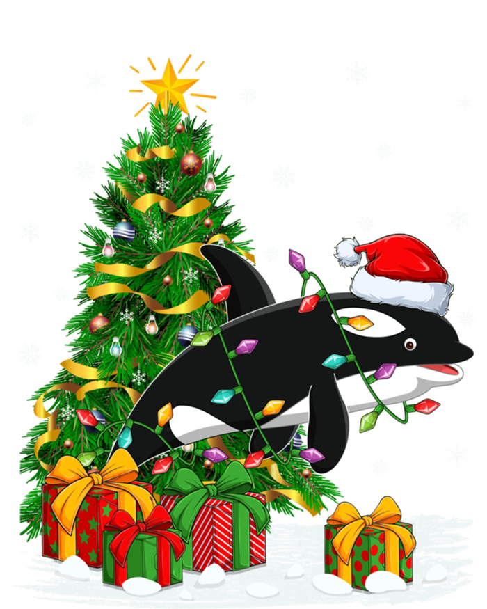 Costume Family Matching Lights Xmas Orca Killer Whale Lover Great Gift Stripe Pom Pom Beanie