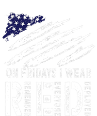 On Fridays I Wear Red USA Flag Support American Troops T-Shirt